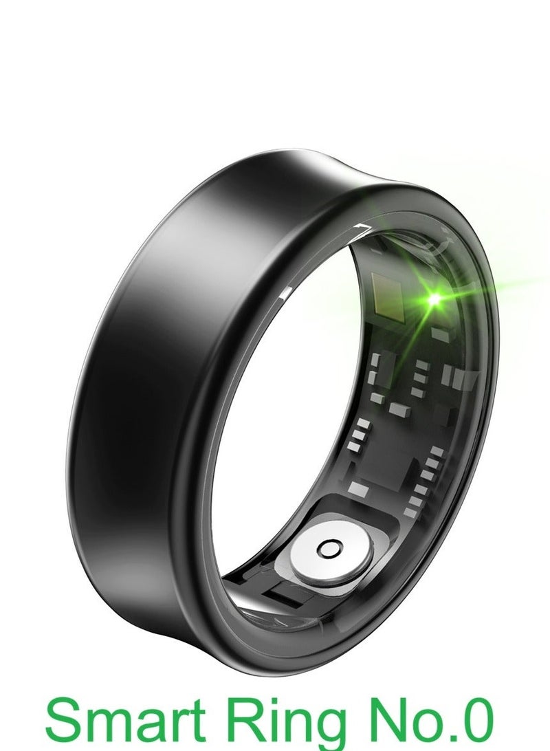 general Smart Ring for Heart Rate, Blood Oxygen, Sleep Monitoring, all Weather Motion Calculation, 24-hour Health Monitoring, Protect Your Health, Lightweight and Comfortable, 5ATM Waterproof, Photo Control, Hand Gestures Browse Tiktok, Black No.0 - Image 1